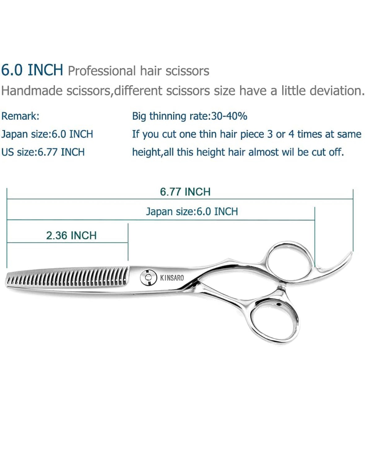 Kinsaro 6" Thinning Shears