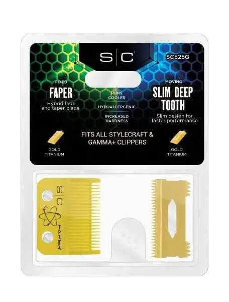 StyleCraft DLC Faper Clipper Blade with Slim Deep Tooth Cutter #SC520B