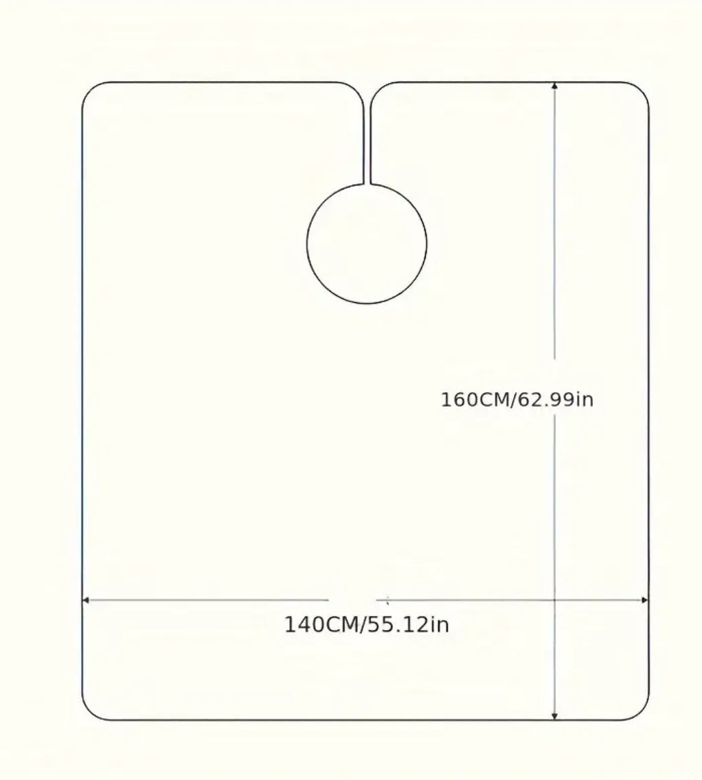 Lightweight Vintage Barber Pole cape