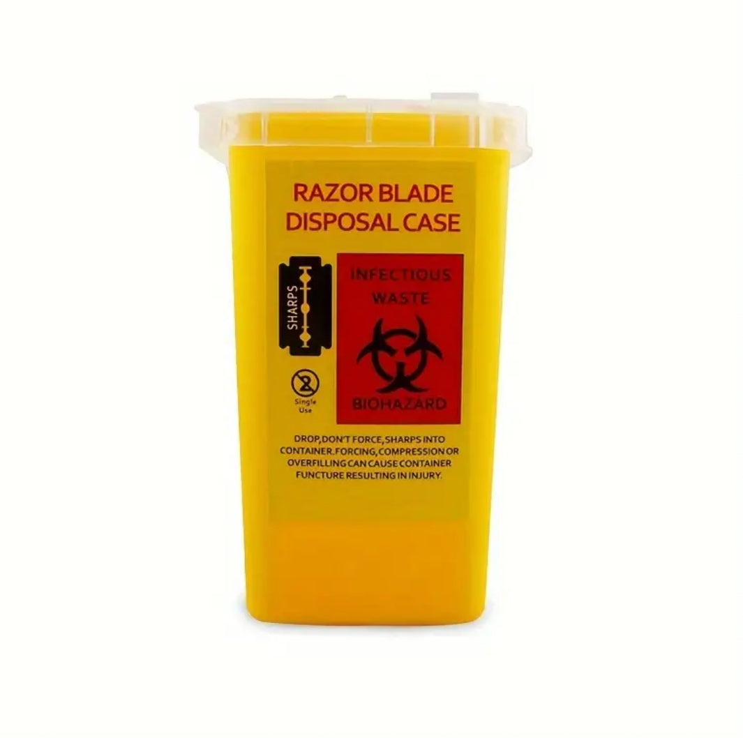 Sharps Razor Blade Disposal Container (6”)