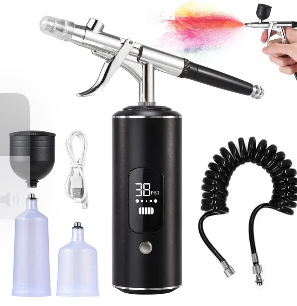 Cordless Airbrush Kit w/ New Trigger or Digital Display Option