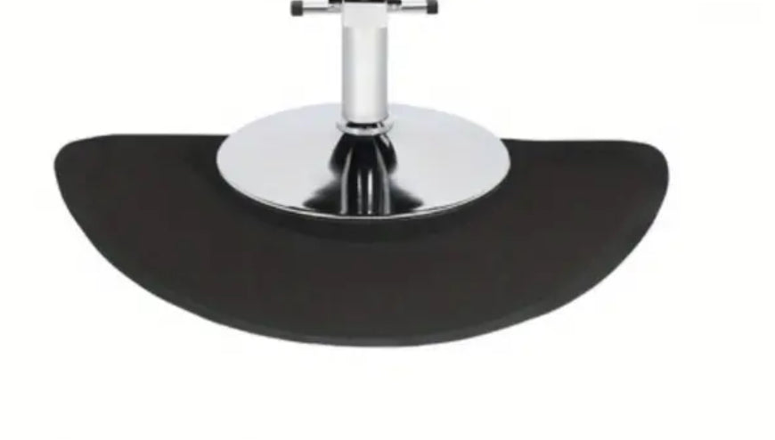 3ft x 4.5ft x 1/2in PVC NBR black antifatigue salon mat Rectangle & Half Moon