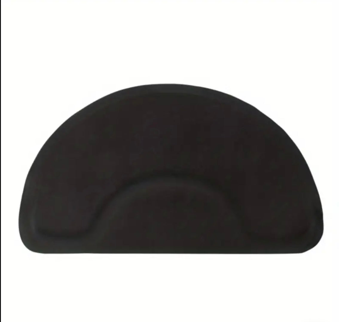 3ft x 4.5ft x 1/2in PVC NBR black antifatigue salon mat Rectangle & Half Moon