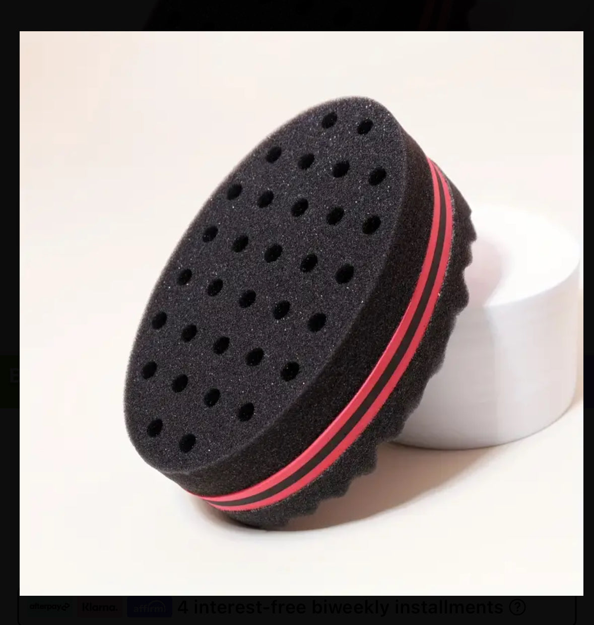 Double sided foam twist/curl sponge