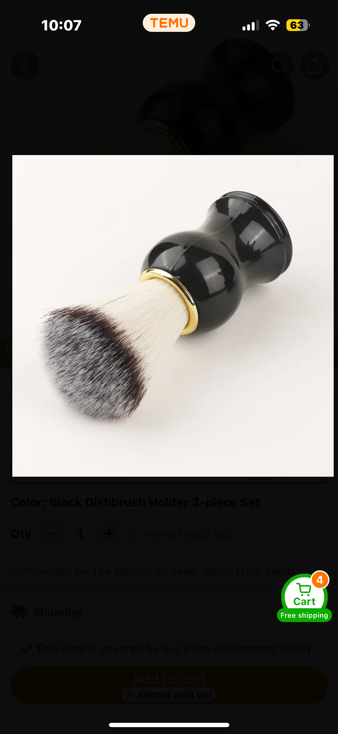 Shaving Brush Stand And Lather Cup