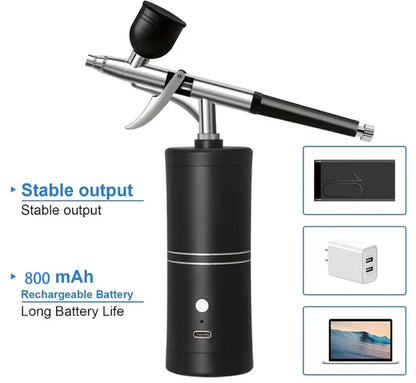 Barber Airbrush Kit(cordless) with or Without New Trigger