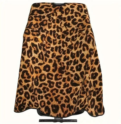 Lightweight Animal Print Cape