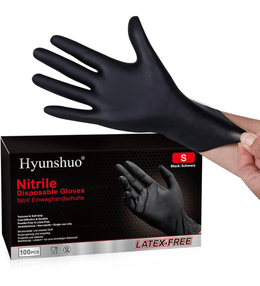 Hyunshuo (black)Nitrile Disposable Gloves-Latex Free