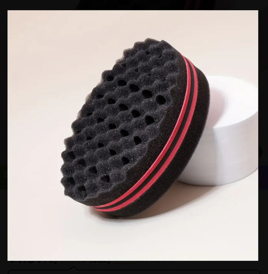 Double sided foam twist/curl sponge