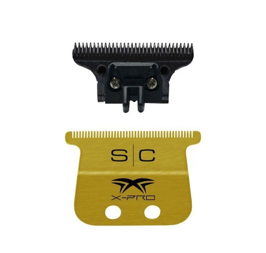 StyleCraft Wide Gold X-Pro Fixed Trimmer Blade w/DLC Deep Tooth Cutter