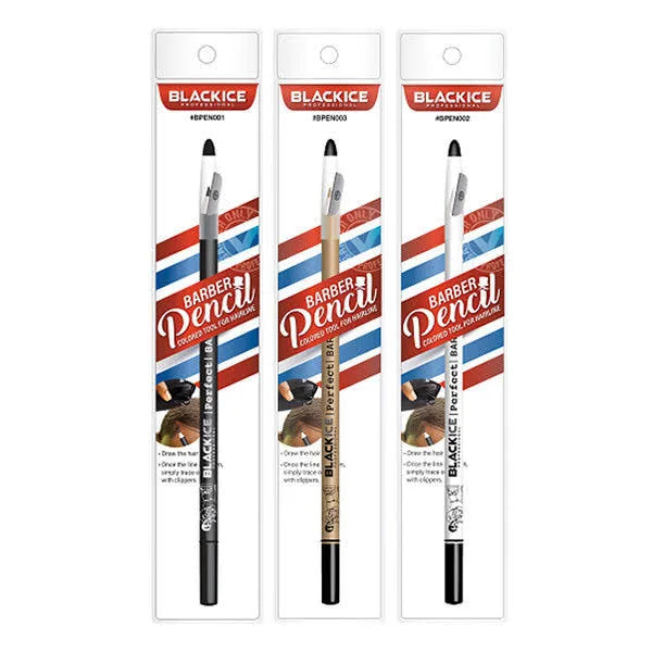 Black ice Barber pencil, assorted color (black,white,tan)