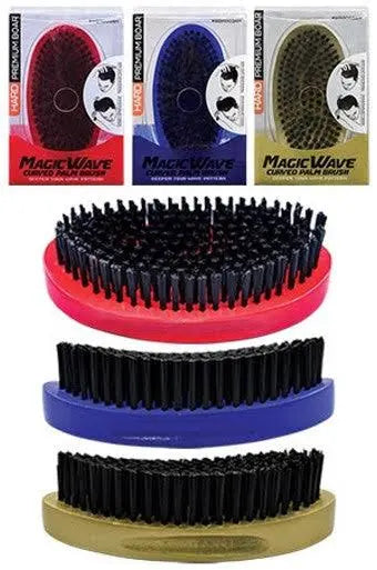 Magic Wave Curved Soft Palm Brush assorted (Red Blue or Gold)