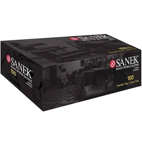 SANEK Black Nitrile Gloves