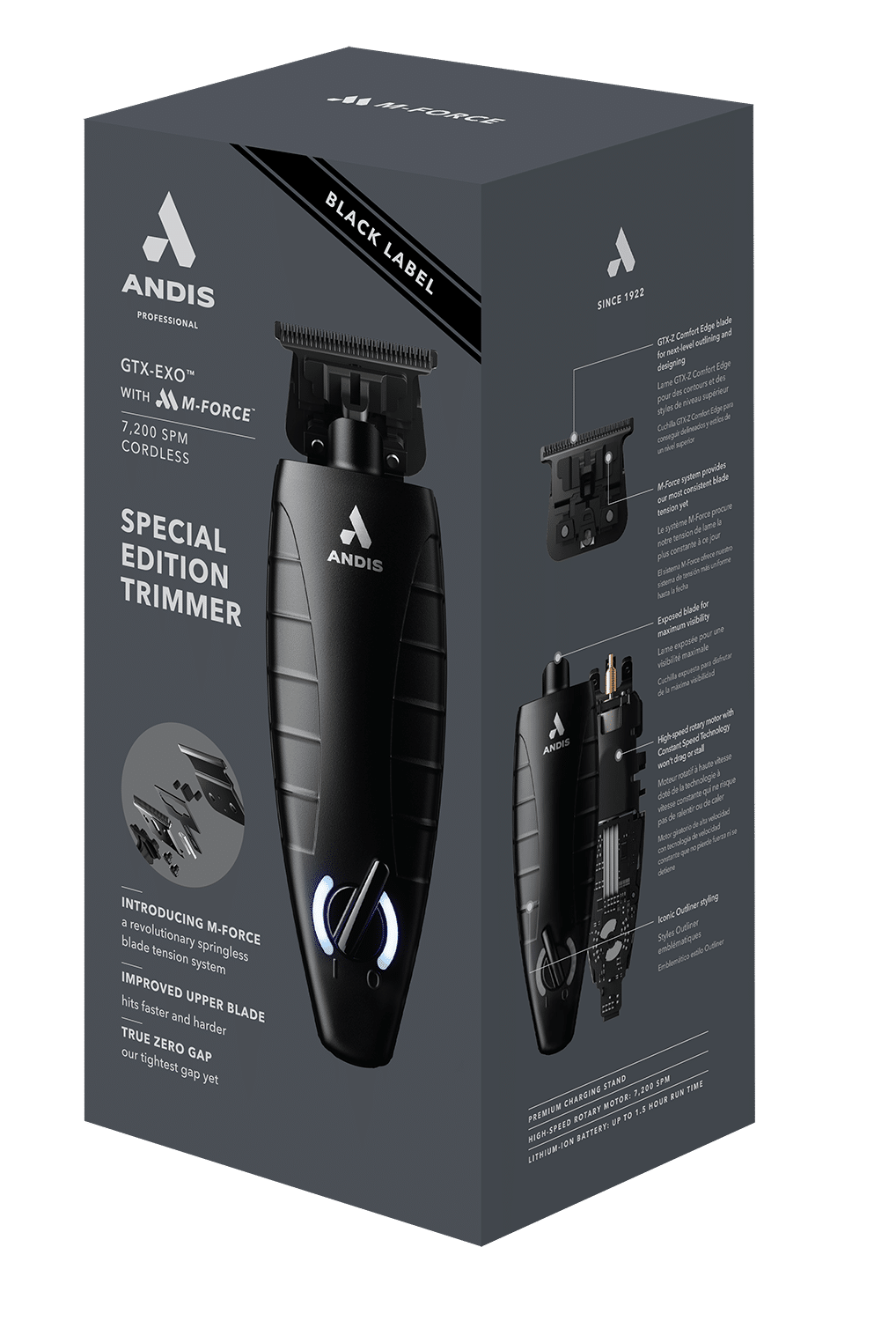 Andis GTX-Exo Black Label M-Force Special Edition Cordless Trimmer #561862