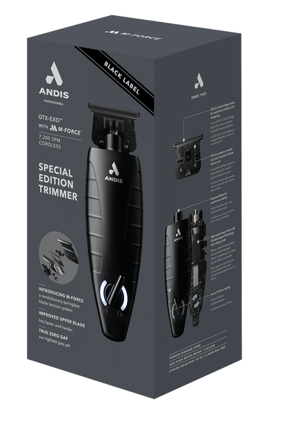 Andis GTX-Exo Black Label M-Force Special Edition Cordless Trimmer #561862