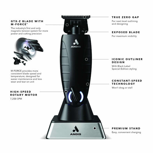 Andis GTX-Exo Black Label M-Force Special Edition Cordless Trimmer #561862