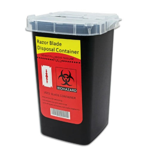 Sharps Razor Blade Disposal Container (6”) – Fl Barber Supply