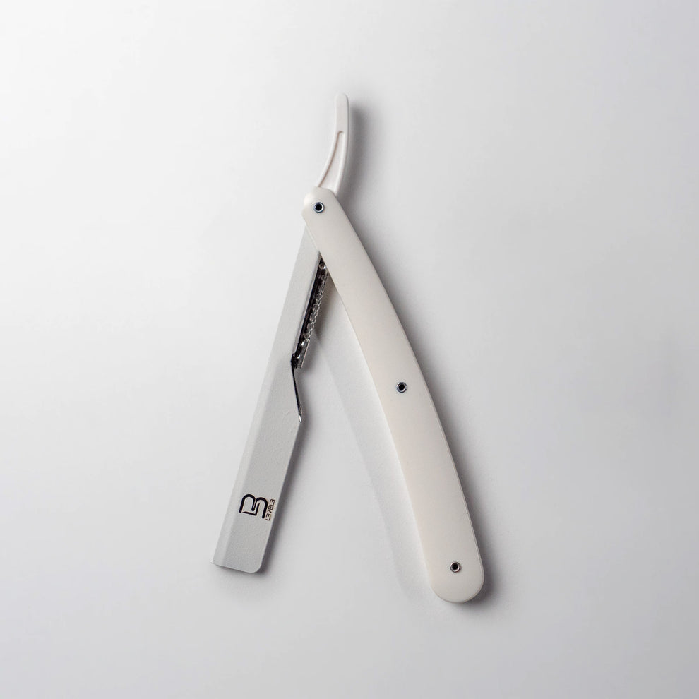 L3VEL3 Straight Razor Holder (White)