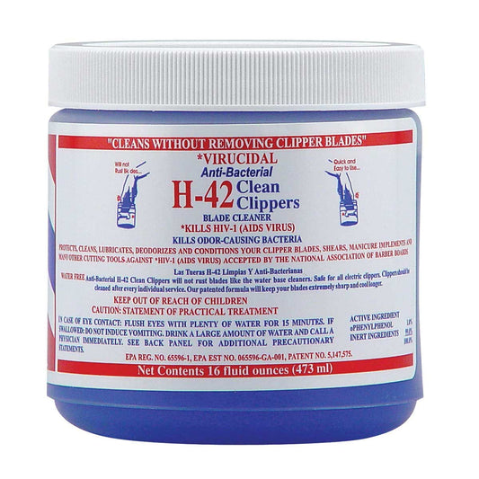 H – 42 to go to Blade disinfectant jar (8oz)